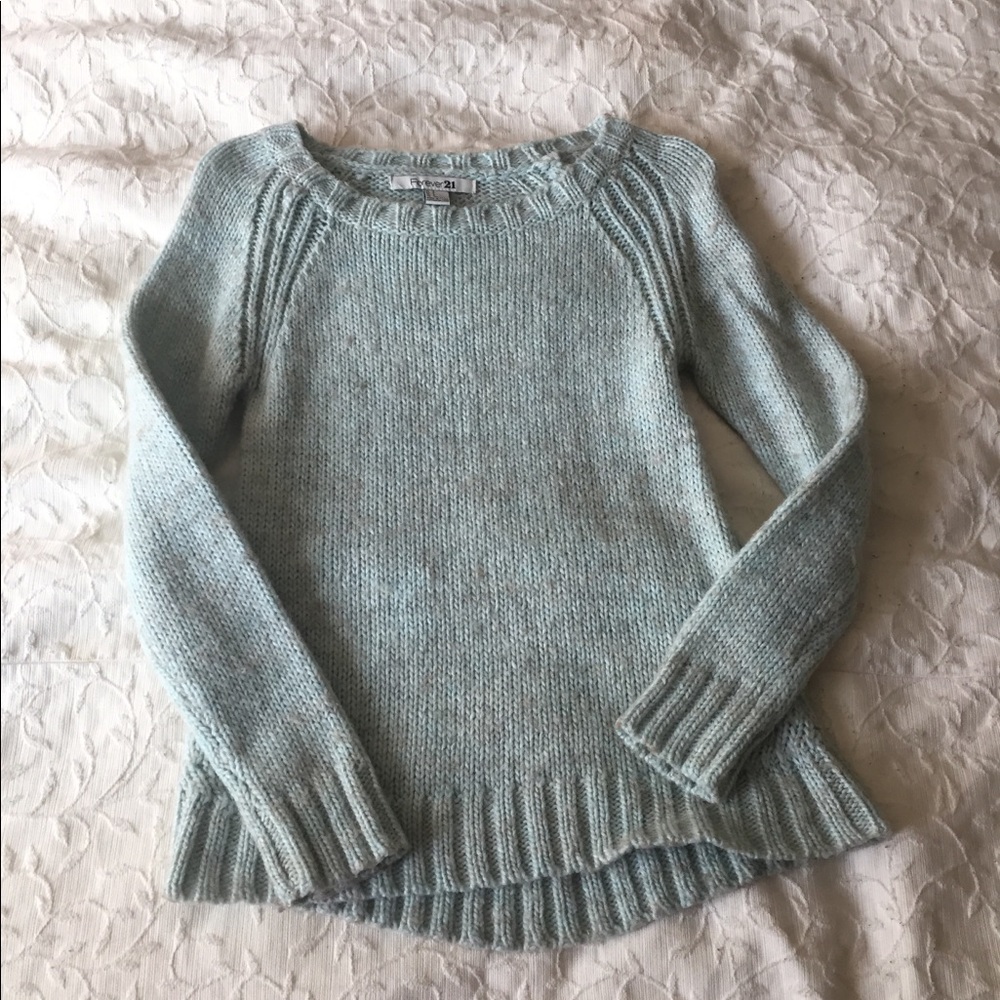 Forever 21 blue knitted sweater
